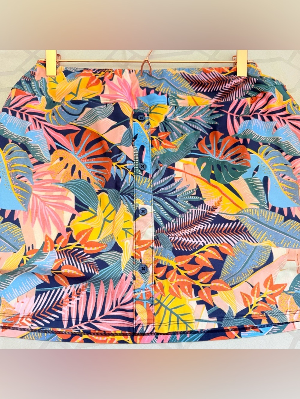 Foray Golf Women's Golf Skort Multi Color Palm Print Size Large - Picture 3 of 8
